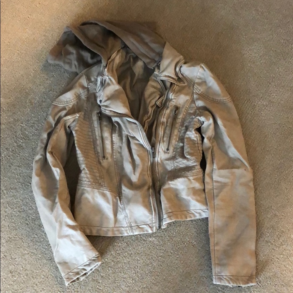 Free people leather jacket
